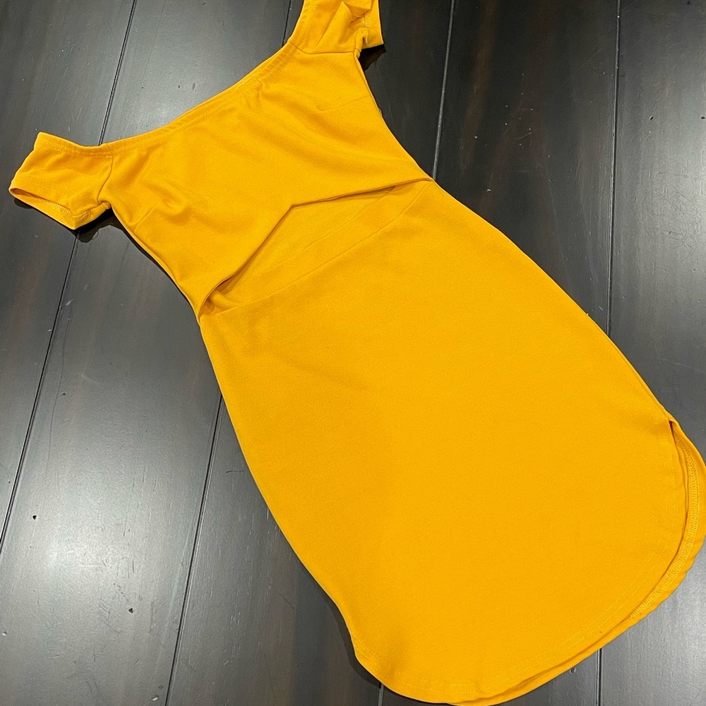 Yellow Revamped Mini Dress XS